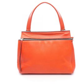 Céline Bolsa de couro CELINE EDGE MEDIUM Laranja