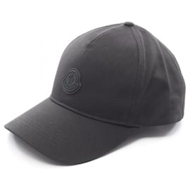 Gorra Moncler negra de algodón Negro