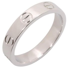 Cartier Mini Love Au750 Ring Größe 8.5 Silber Metallisch