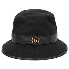 Gucci Gg Canvas Fedora Größe Schwarz