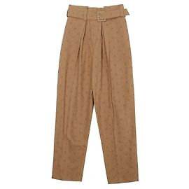 Fendi High-rise Trouser Pants Size Brown