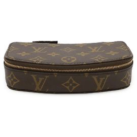 Estojo de joias Louis Vuitton Poche Monte Carlo Monogram Marrom