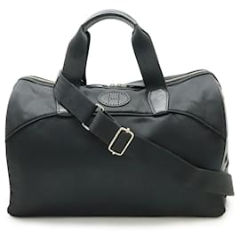Hermès Sac Chien Toilè Chevron 2way pet bag Black