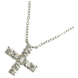 Colar Mini Cross Diamond em Platina Harry Winston Outro