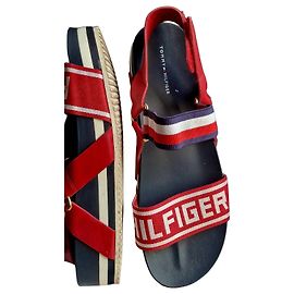 Tommy Hilfiger platform sandals White Red Blue