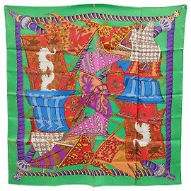 Hermès Hermes Carré 90 Seta multicolore 90 x 90 Multicolore
