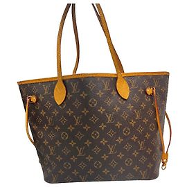 Louis Vuitton Neverfull Tote Monogram Canvas MM Brown