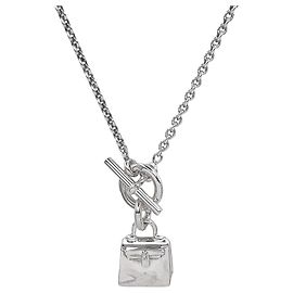 Hermès Colar com pingente Amulette Kelly HERMES Prata