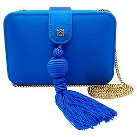 Bolsa de Ombro e Clutch LOEWE Vintage Chain Azul