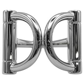 Hermès Anillo para pañuelo Mini Double D Hermes Plata