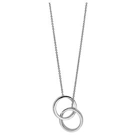 Tiffany & Co Colar com pingente Tiffany 1837 Interlocking Circle Prata