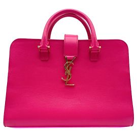 Bolso Baby Cabas Cassandra Saint Laurent Rosa