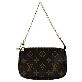 Louis Vuitton Monogram Mini Pochette Accessoires Marron