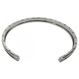 Bulgari Bvlgari B-zero 1 Open Bangle Bracelet Silvery Golden