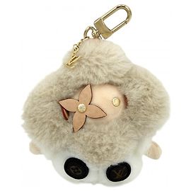 Chaveiro Louis Vuitton My Vivienne Branco Bege