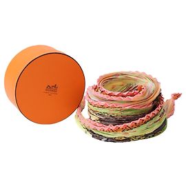 Hermès Pañuelo de seda multicolor Hermes Multicolor Naranja