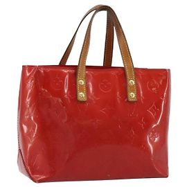 LOUIS VUITTON Sac à main Monogram Vernis Reade PM Rouge M91088 LV Auth 189168 Rouge