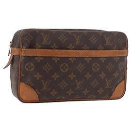 LOUIS VUITTON Clutch Monogram Compiegne 28 M51845 LV Auth 190773 Monograma