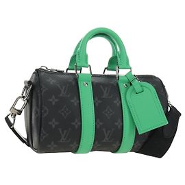 Sac LOUIS VUITTON Eclipse Keepall Bandouliere 25 2way M25885 LV Auth 189764SV Monogramme