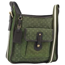 LOUIS VUITTON Monogram Mini Besace Mary Kate Bag TST Khaki M92322 Auth ep14948 Kaki