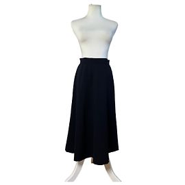 Chloé Vintage Chloe Wool Blend Skirt Navy L Navy blue