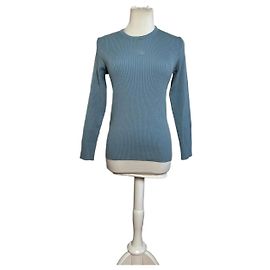 Vintage Dior Herren Baumwollpullover Hellblau M Blau