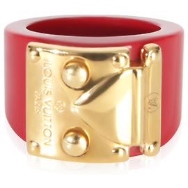 Louis Vuitton Lock Me Ring vergoldet Andere