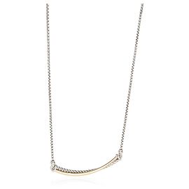 Collana Crossover Bar in oro giallo e argento sterling David Yurman Altro