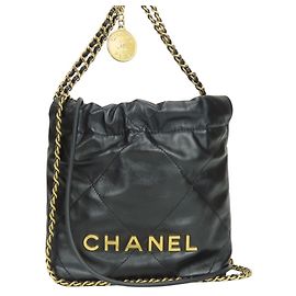 Mini borsa a tracolla Chanel Nero