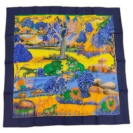 Hermès Hermes Carré 90 Seta multicolore 90 x 90 Multicolore
