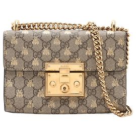 Gucci Padlock Canvas medium Bege