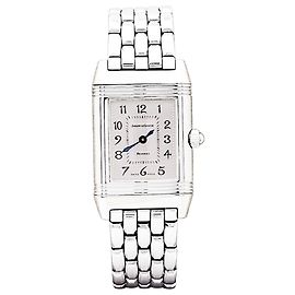 Relógio Jaeger Lecoultre, "Reverso", aço e diamantes. Outro