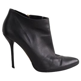 Gucci Lederstiefel Schwarz Größe 38 Schwarz