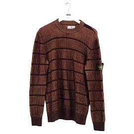 Stone Island Brown Wool Sweater Men M Brown