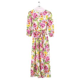 Autre Marque Robe Borgo de Nor multicolore en coton Multicolore