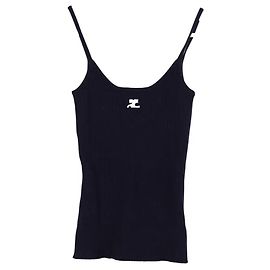 Courreges Top senza maniche blu navy Blu navy