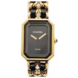 Orologio Chanel Première Edition Original H6951 Quadrante Nero da Donna Altro