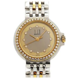 Alfred Dunhill Reloj Dunhill Elite Diamond Gold Silver Dial para Mujer Otro