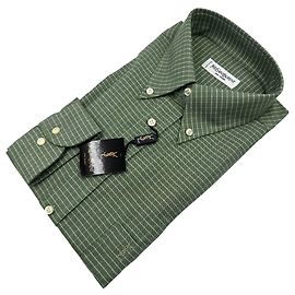 Yves Saint Laurent Camicia da uomo a quadri verdi vintage Taglia 42/16.5 Verde