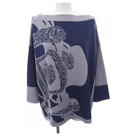 Top in lana di Hermès Blu Altro