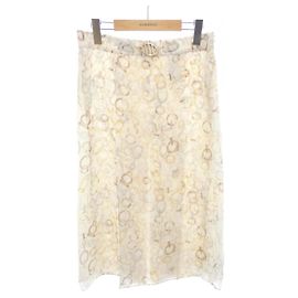 Hermès Saia de seda Twill Rêne Hermes Branco