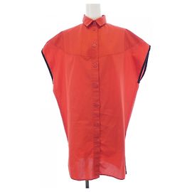 Hermès Hermes Baumwollhemd Rot