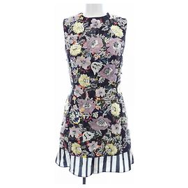 Christian Dior Kleid Schwarz Pink Gelb