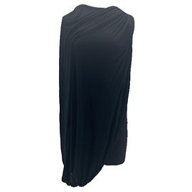 Autre Marque Asymmetrisches schwarzes Kleid Schwarz