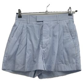 Autre Marque Short ARMARIUM de algodão azul listrado Azul