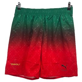 Short Puma Vert et Rouge Vert