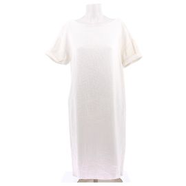 Dries Van Noten Weißes Baumwollkleid Weiß