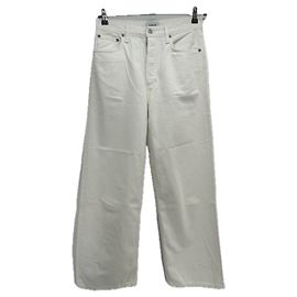 Agolde White Cotton Jeans Size 26 White