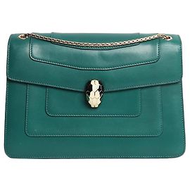 Bulgari Bolsa de ombro Serpenti Forever verde Verde