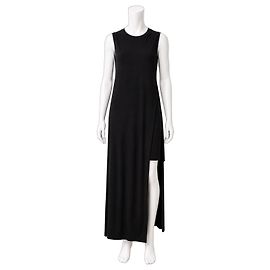 Acne Studios Ordelia Asymmetrisches Maxikleid - Schwarz Schwarz